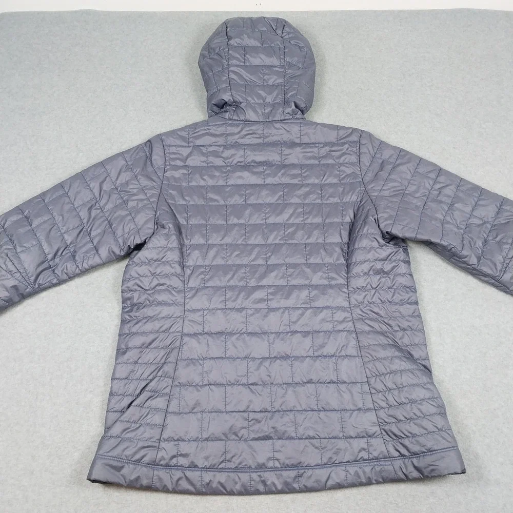 Patagonia Pullover Womens Large Gray Nano Puff Bivy Hoody Quilted 84196 Jacket